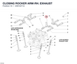 CLOSING ROCKER ARM-RH. EXHAUST