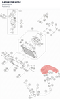 Diagram preview: RADIATOR HOSE (93035026100)