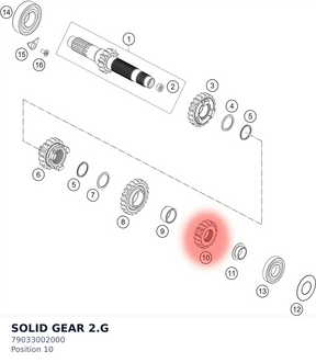 Diagram preview: SOLID GEAR 2.G (79033002000)