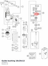 Diagram preview: Guide bushing 18x20x12 (50180974)