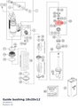 Diagram preview: Guide bushing 18x20x12 (50180974)