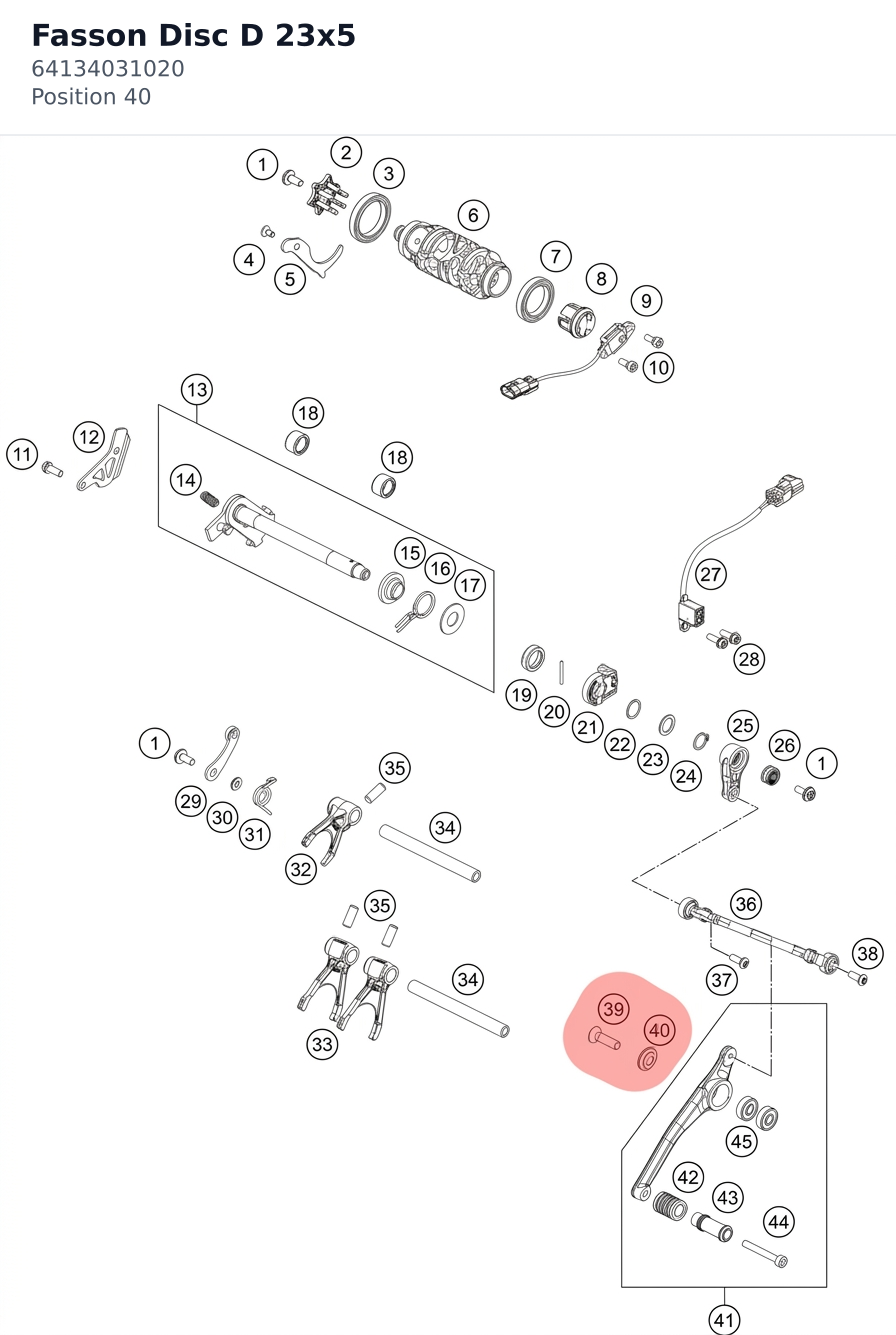Diagram preview: Fasson Disc D 23x5 (64134031020)