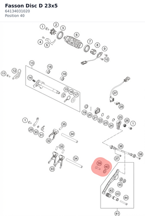 Diagram preview: Fasson Disc D 23x5 (64134031020)
