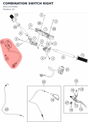 Diagram preview: COMBINATION SWITCH RIGHT (94511074000)
