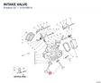 INTAKE VALVE 21010561A diagram position