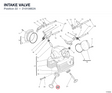 INTAKE VALVE 21010862A diagram position