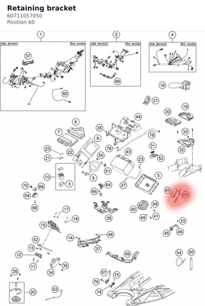 Diagram preview: Retaining bracket (60711057050)