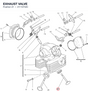 EXHAUST VALVE 21110752C diagram position