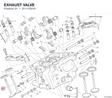 EXHAUST VALVE 21111001A diagram position
