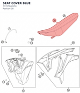 Diagram preview: SEAT COVER BLUE (77707040150)