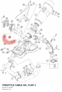 Diagram preview: THROTTLE CABLE AG, FLAP 1 (61441171000)