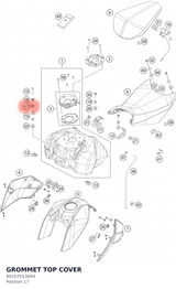 Diagram preview: GROMMET TOP COVER (90107013004)