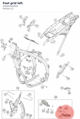 Diagram preview: Foot grid left (A46003040000)