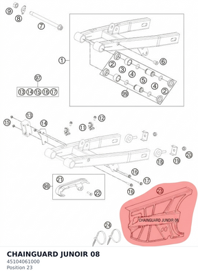 Diagram preview: CHAINGUARD JUNOIR           08 (45104061000)