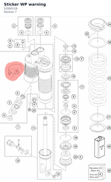 Diagram preview: Sticker WP warning (52000128)