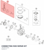 Diagram preview: CONNECTING ROD REPAIR KIT (79530015044)