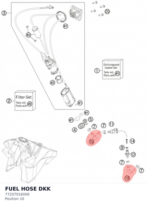 Diagram preview: FUEL HOSE DKK (77207016000)