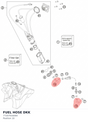 Diagram preview: FUEL HOSE DKK (77207016000)