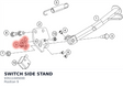 Diagram preview: SWITCH SIDE STAND (93511045000)