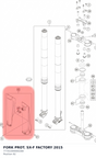 Diagram preview: FORK PROT. SX-F FACTORY   2015 (7770109400028A)