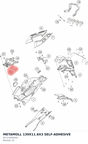Diagram preview: METAMOLL 139X11.6X3 SELF-ADHESIVE (61711055020)