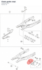 Diagram preview: Chain guide cmpl. (A56004870020)