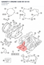 Diagram preview: GASKET F. ENGINE CASE 85 SX 03 (47030039000)