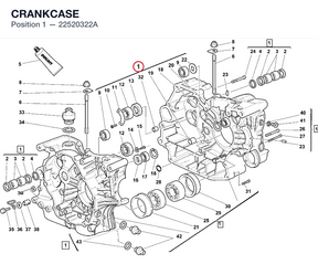 CRANKCASE 22520322A diagram position