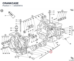 CRANKCASE 22520461A diagram position