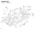 CRANKCASE 22521461A diagram position