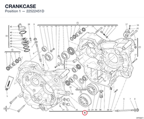 CRANKCASE 22522451D diagram position