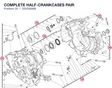 COMPLETE HALF-CRANKCASES PAIR 22522606B diagram position