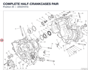 COMPLETE HALF-CRANKCASES PAIR 22523101G diagram position