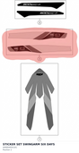 Diagram preview: STICKER SET SWINGARM SIX DAYS (A49004055101)
