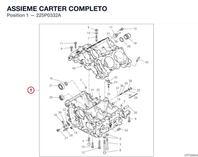 ASSIEME CARTER COMPLETO 225P0332A diagram position