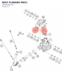 Diagram preview: BOLT FLANGED M6X1 (J900000601407)