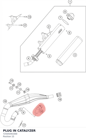 Diagram preview: PLUG IN CATALYZER (72505091000)