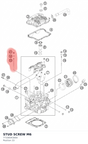 Diagram preview: STUD SCREW M6 (77330043000)