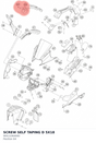 Diagram preview: SCREW SELF TAPING D 5X18 (90511064000)