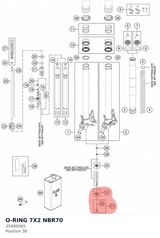Diagram preview: O-RING 7X2 NBR70 (35480085)