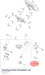 Diagram preview: retaining bracket immobilizer cpl. (6351401006033)