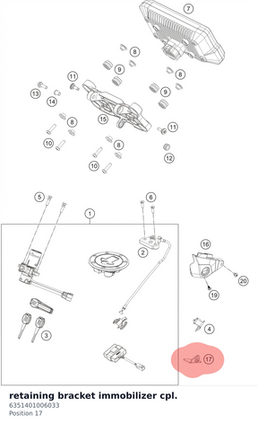 Diagram preview: retaining bracket immobilizer cpl. (6351401006033)