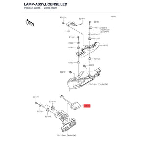 Kawasaki OEM – LAMP-ASSY,LICENSE,LED product image