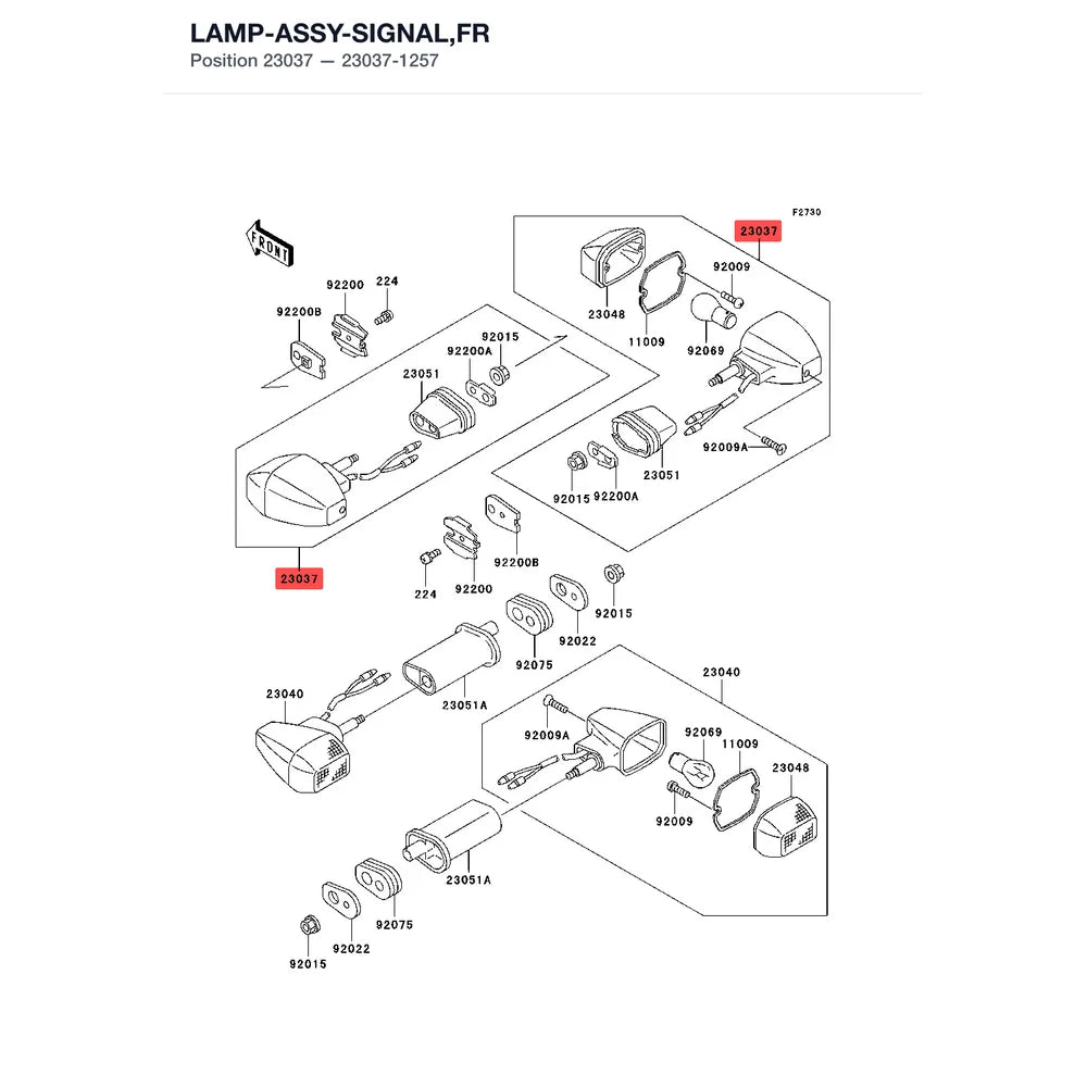 Kawasaki OEM – LAMP-ASSY-SIGNAL product image