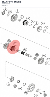 Diagram preview: GEAR FIFTH DRIVEN (96233015000)