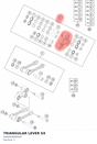 Diagram preview: TRIANGULAR LEVER SX (A46004080044)