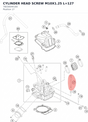 Diagram preview: CYLINDER HEAD SCREW M10X1.25 L=127 (78030044100)