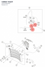Diagram preview: rubber insert (C90703065000)