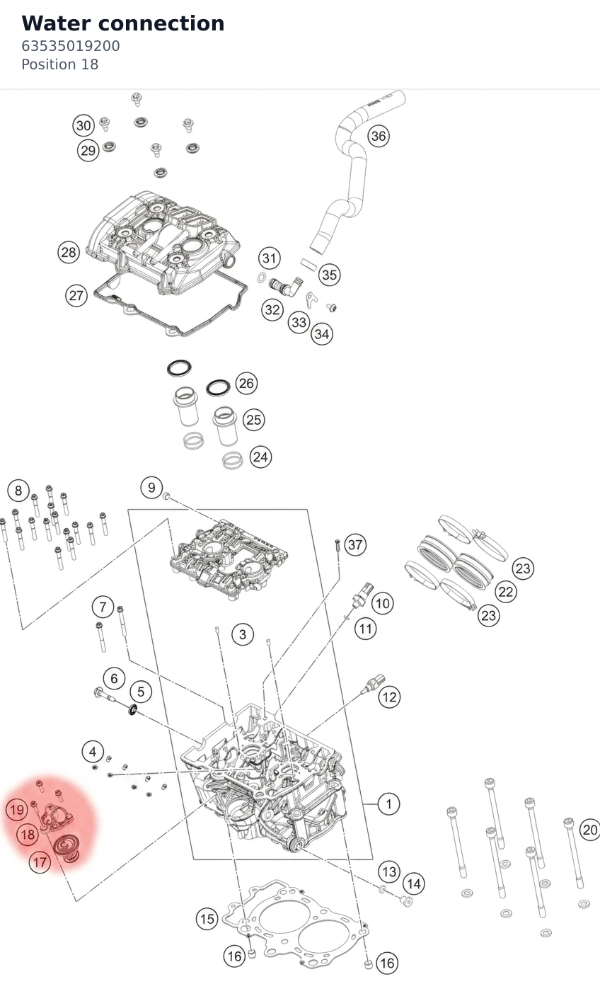 Diagram preview: Water connection (63535019200)