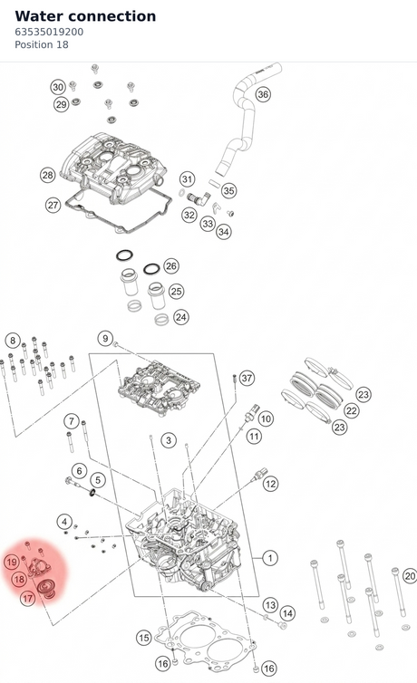 Diagram preview: Water connection (63535019200)